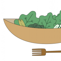 サラダのイラスト