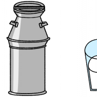 牛乳のイラスト