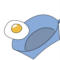 目玉焼きのイラスト