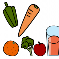 野菜ジュースのイラスト