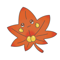 紅葉のキャラクターのイラスト
