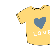LOVETシャツのイラスト