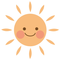 晴れのアイコンのイラスト