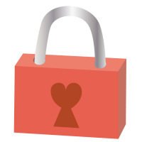 南京錠のアイコンのイラスト