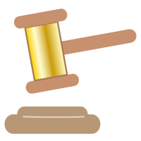 オークションのアイコンのイラスト