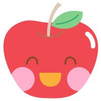 笑った顔のアイコンのイラスト