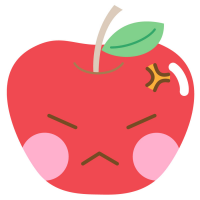 怒った顔のアイコンのイラスト