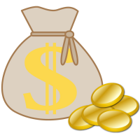 お金のアイコンのイラスト