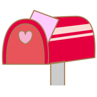 ポストのアイコンのイラスト